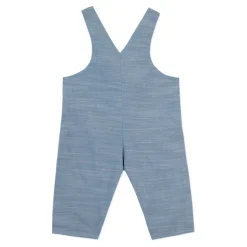 Blaues Denim Fleurie besticktes Kleid
