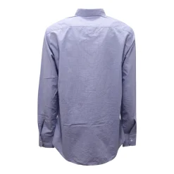 Blaues Mikromuster Hemd