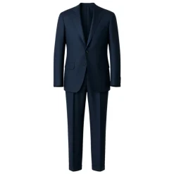 Blaues Milano Kleid Slim Fit