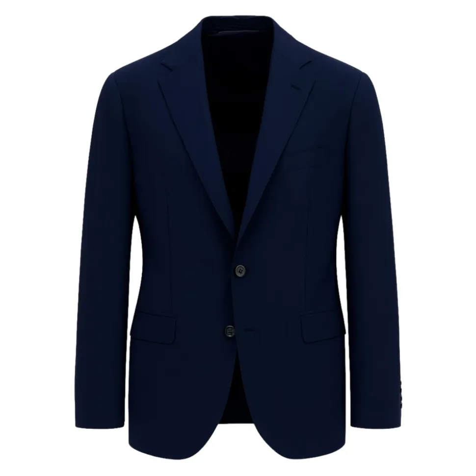 Blaues Milano Kleid Slim Fit