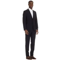 Blaues Miura Slim Fit Maßgeschneidertes Kleid