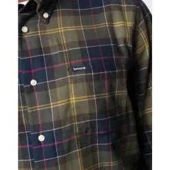 Blaues Tartan Button-Down Hemd