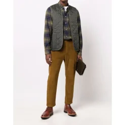 Blaues Tartan Button-Down Hemd