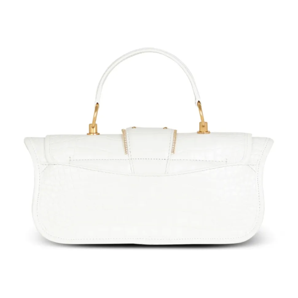 Blaze Clutch-Tasche aus geprägtem Krokodileffekt-Leder