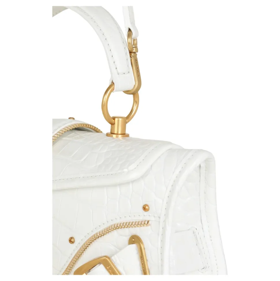 Blaze Clutch-Tasche aus geprägtem Krokodileffekt-Leder