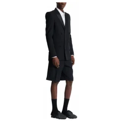 Blazer aus Grain-de-Poudre mit Revers aus Satin