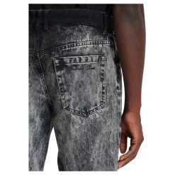 Bleached Straight Denim Pants