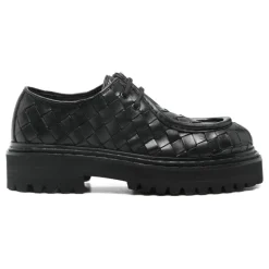 Blossom Derby-Schuhe aus gewebtem Leder