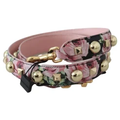 Blumiges Gold Stud Lederband
