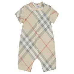 Blurry Check Romper