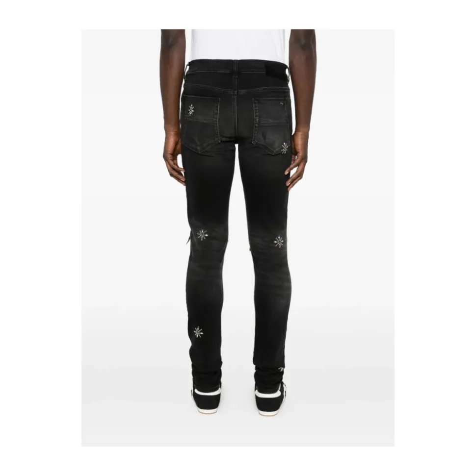 Bones Studded Baggy Jean