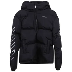 Bookish Diag Short Puffer