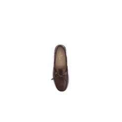 Bootsschuhe aus Büffelleder mit Quaste