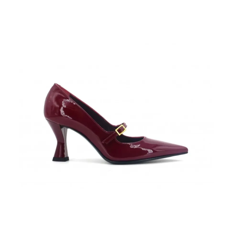 Bordeaux Lackleder Pumps