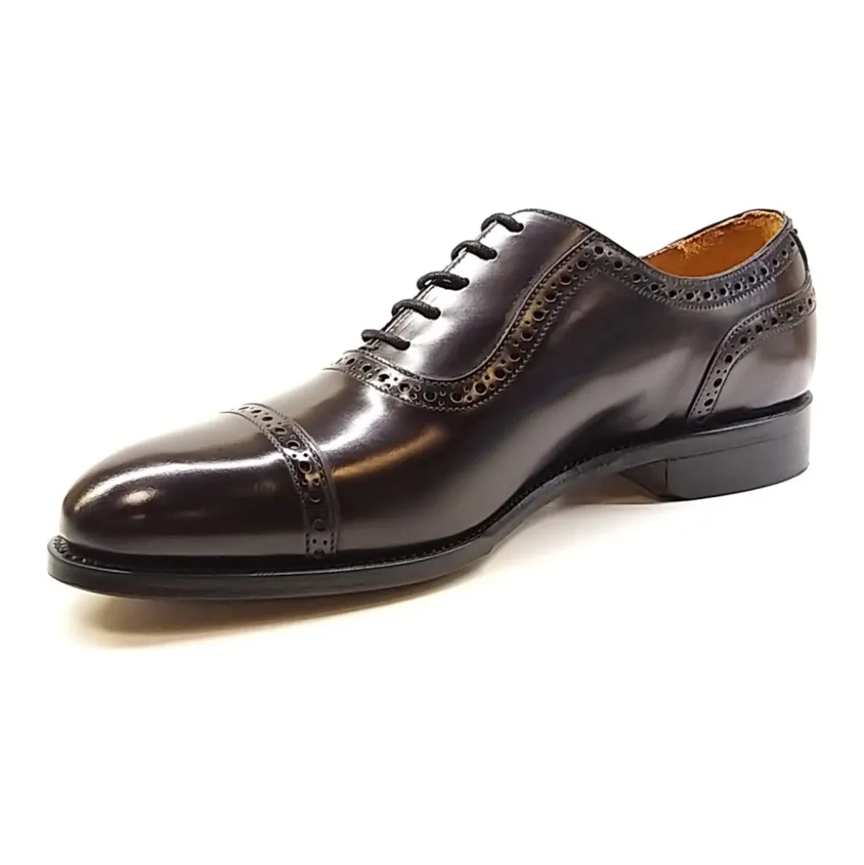Bordeaux Leder Oxford Schuh
