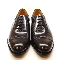 Bordeaux Leder Oxford Schuh