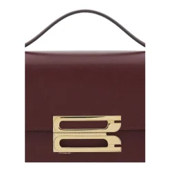 Bordeaux Leder Schultertasche AW25