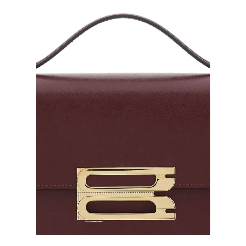 Bordeaux Leder Schultertasche AW25