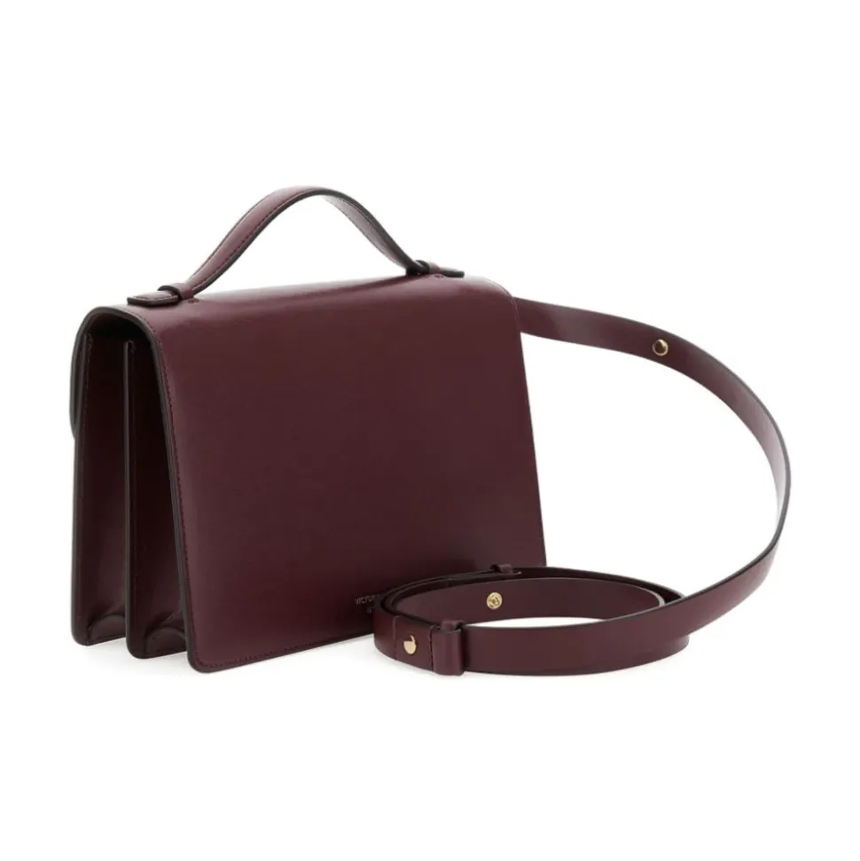 Bordeaux Leder Schultertasche AW25