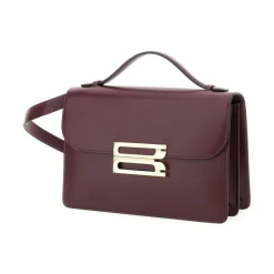 Bordeaux Leder Schultertasche AW25