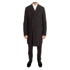 Bordeaux Woll Stretch 3-teiliger Anzug