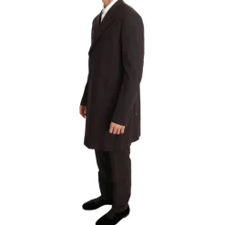 Bordeaux Woll Stretch 3-teiliger Anzug