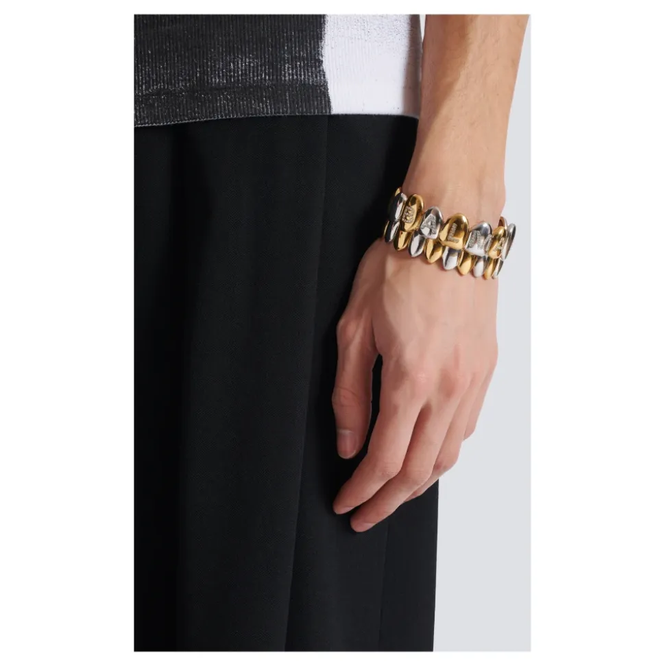 Brass and Crystal Grillz Armreif