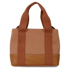 Braune Casual Tasche mit Logo-Band