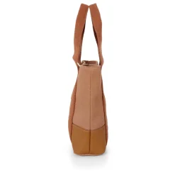 Braune Casual Tasche mit Logo-Band