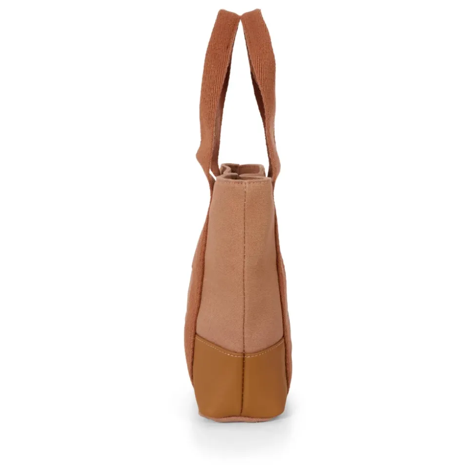 Braune Casual Tasche mit Logo-Band