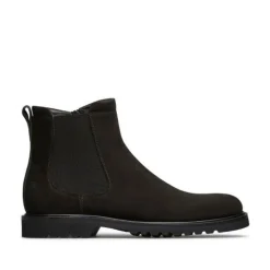 Braune Chelsea-Boots mit Vibram-Sohle