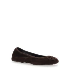 Braune Flache Schuhe Minnie Travel Ballet