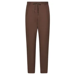 Braune Hose mit Elastischem Bund und Kordelzug