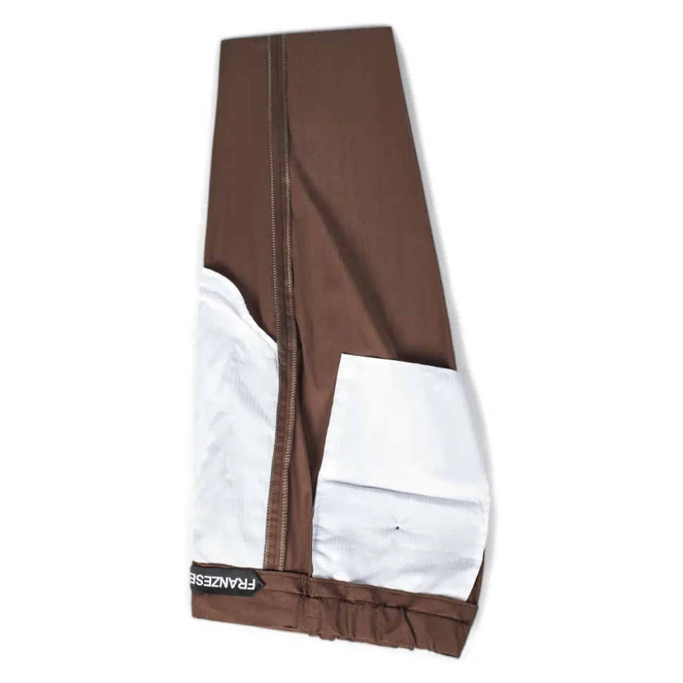 Braune Hose mit Elastischem Bund und Kordelzug