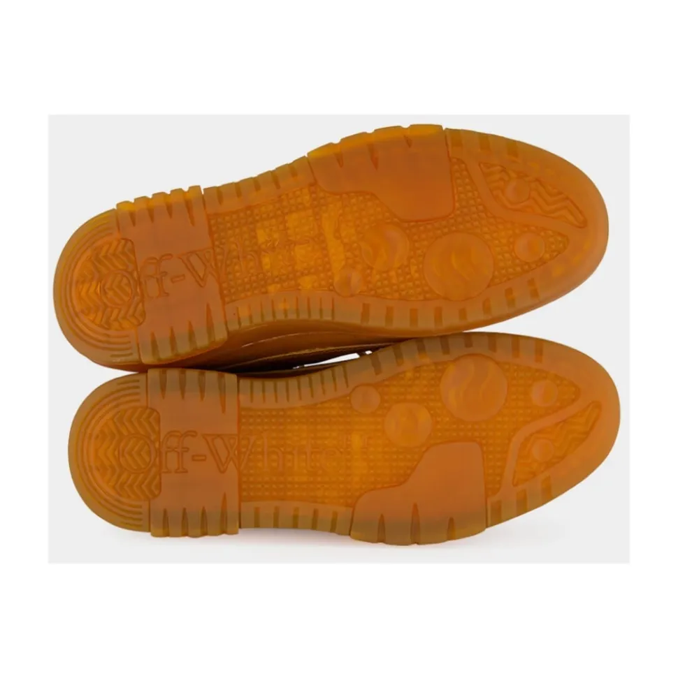 Braune Hybrid-Bootsschuhe aus Leder