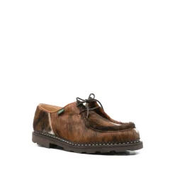 Braune Kalbshaar Schnürschuhe