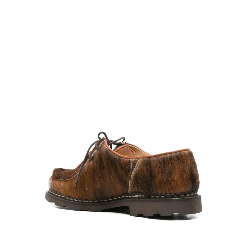 Braune Kalbshaar Schnürschuhe
