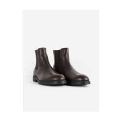 Braune Kalbsleder Chelsea Boots
