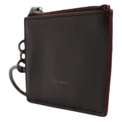 Braune Kalbsleder Kartenhalter Brieftasche