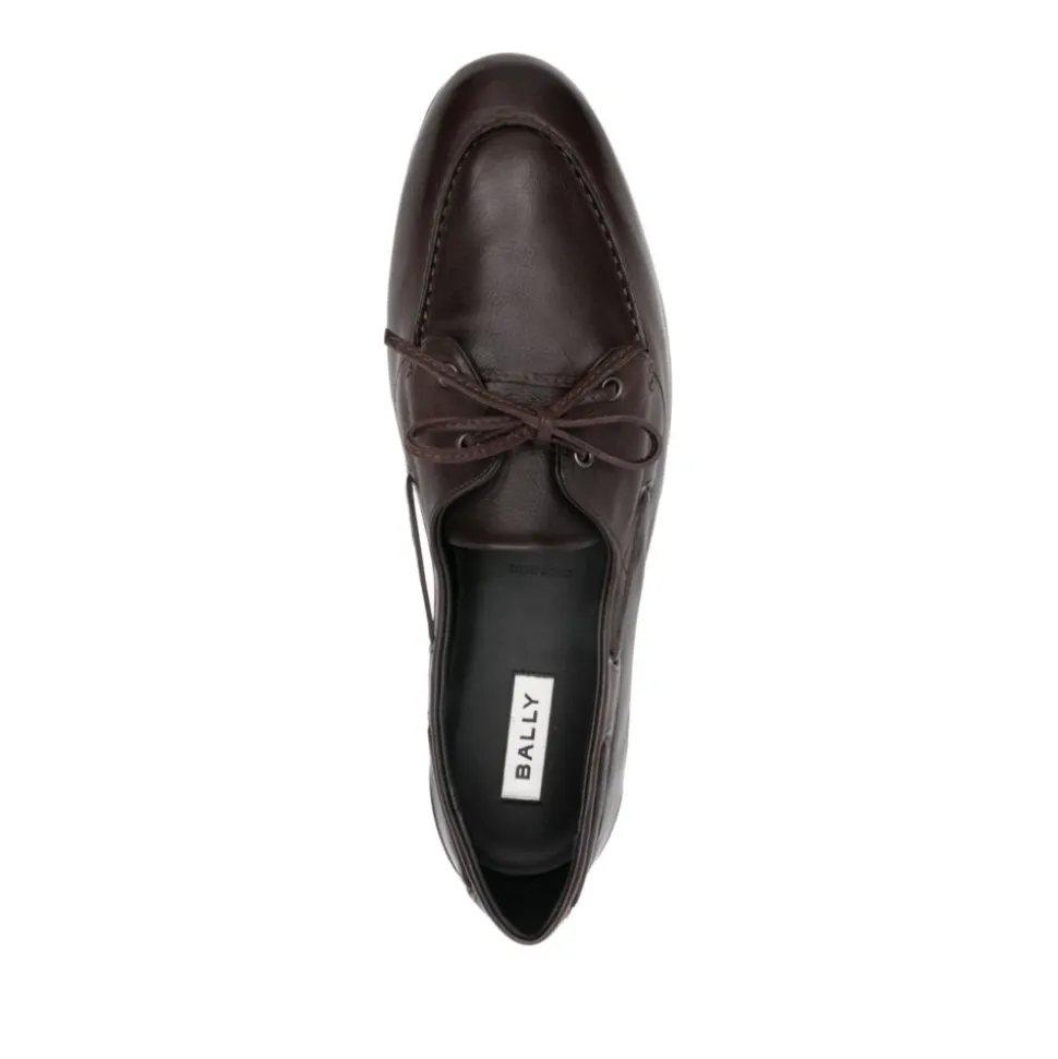 Braune Leder Schnürschuhe