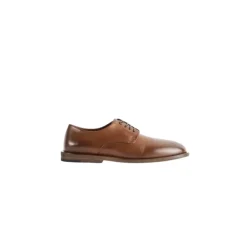 Braune Leder Schnürschuhe
