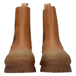Braune Leder Stiefeletten