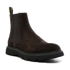 Braune Leder-Chelsea-Boots