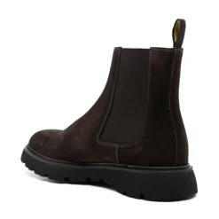 Braune Leder-Chelsea-Boots