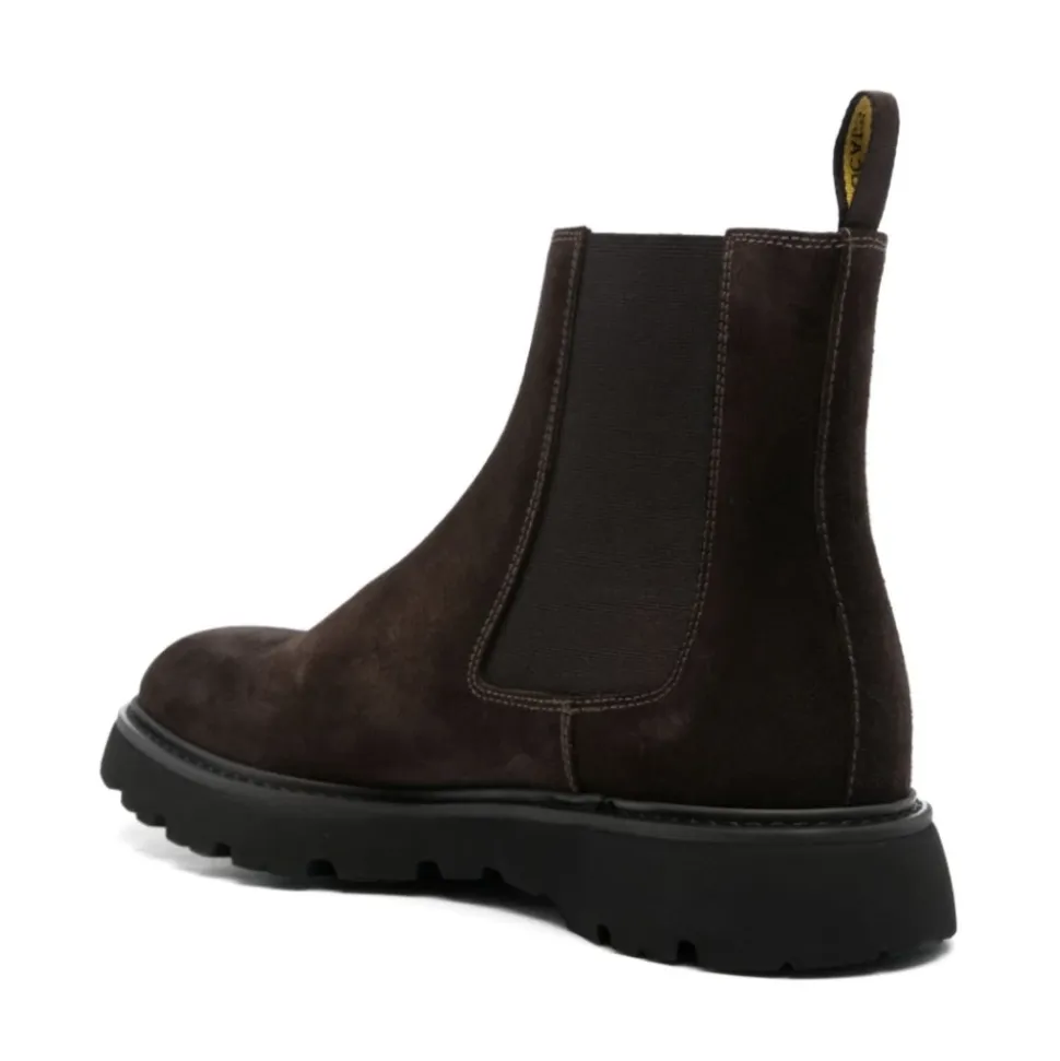 Braune Leder-Chelsea-Boots