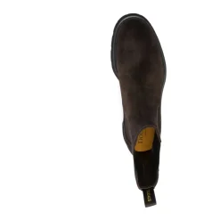 Braune Leder-Chelsea-Boots