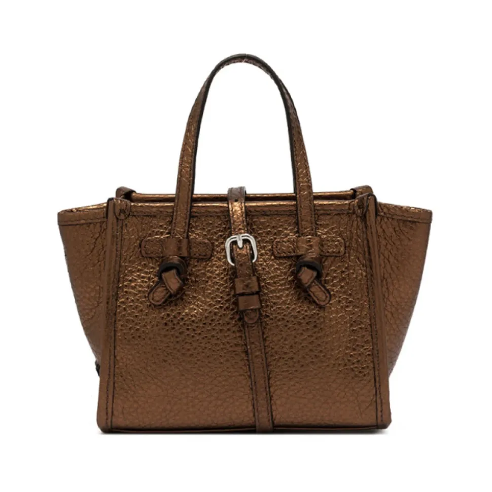 Braune Leder-Crossbody-Tasche