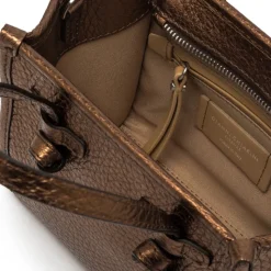 Braune Leder-Crossbody-Tasche