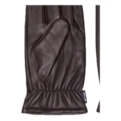 Braune Lederhandschuhe für den Winter