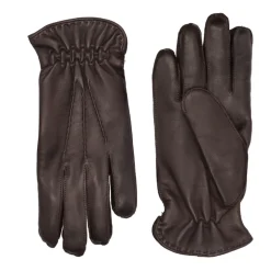 Braune Lederhandschuhe mit Kaschmirfutter